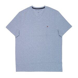 NWT TOMMY HILFIGER Men SS V Neck Classic Fit T-Shirt Tee Cotton Blue MSRP $36.5